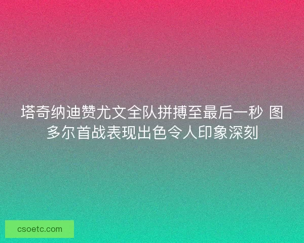 塔奇纳迪赞尤文全队拼搏至最后一秒 图多尔首战表现出色令人印象深刻